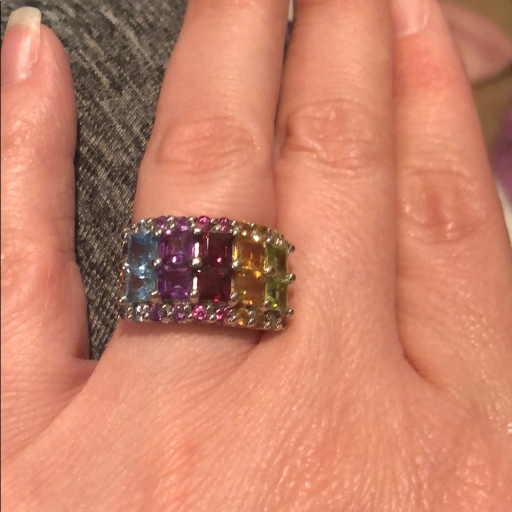 Multi Gemstone Ring - image 1